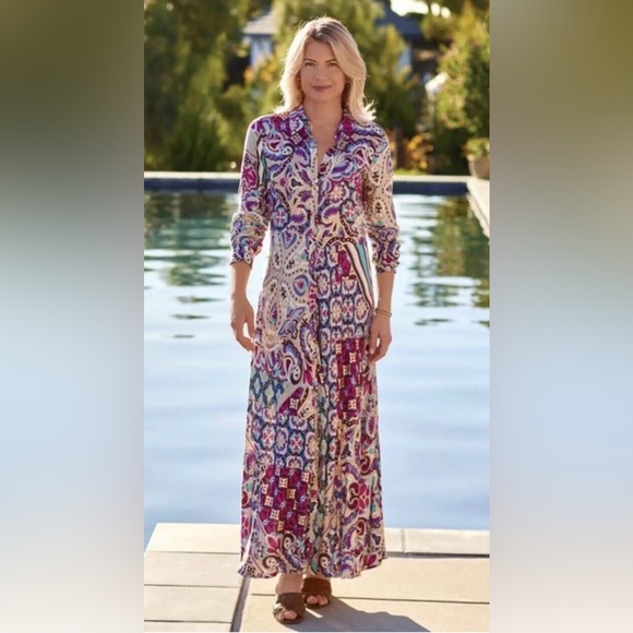 Soft Surroundings Dresses & Skirts - NWT Soft Surroundings Womens Dress
Maxi Muticolor
Paisley Sz S (6-8)